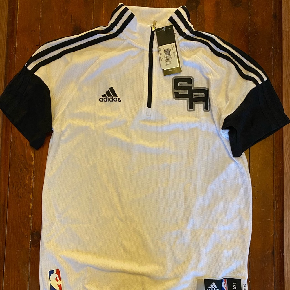 San Antonio Spurs Adidas NBA Shooting Shirt New